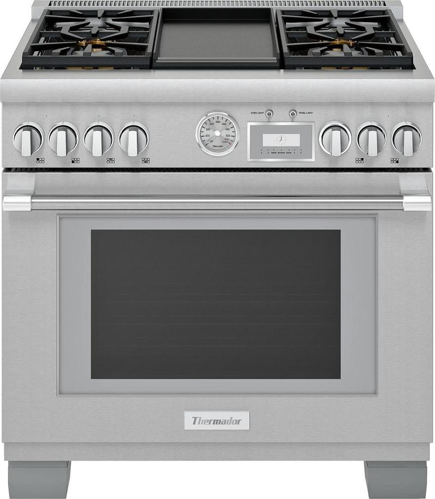 NIB Thermador Pro Grand 36" Freestanding Professional Series Gas Range PRG364WDG