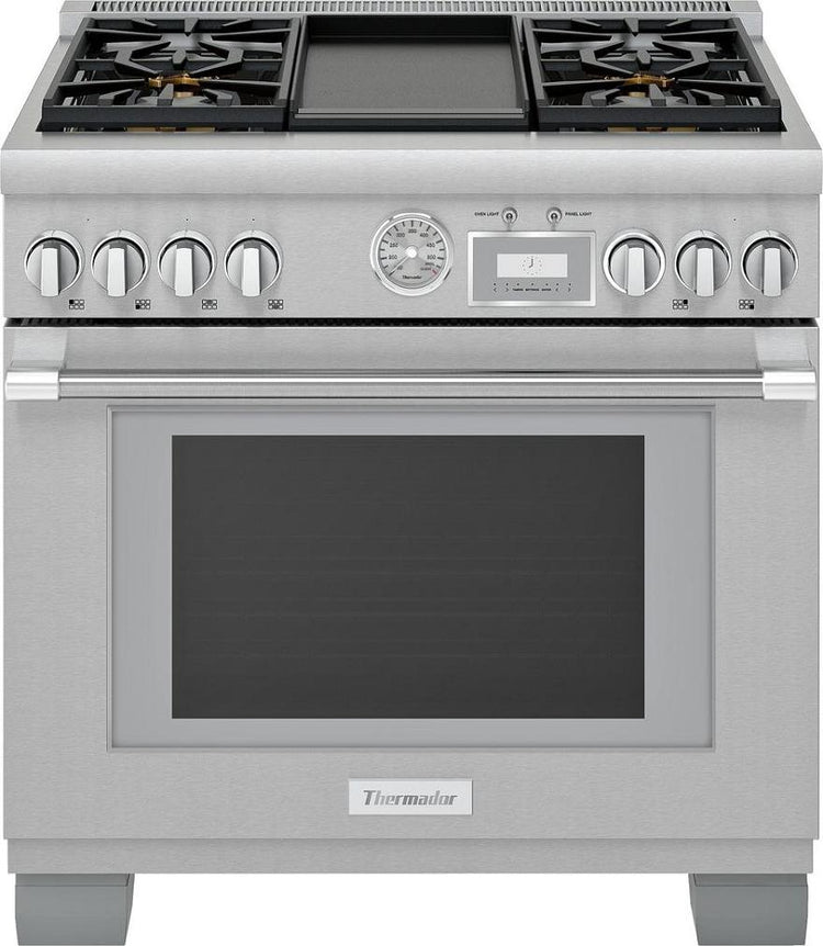 NIB Thermador Pro Grand 36" Freestanding Professional Series Gas Range PRG364WDG