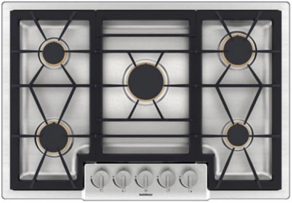 Gaggenau 200 Series 30" Stainless Quick ignition 5 Burner Gas Cooktop CG280210CA