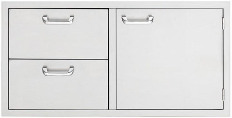 LYNX LSA742 42 Inches Storage Door and Double Drawer Combo
