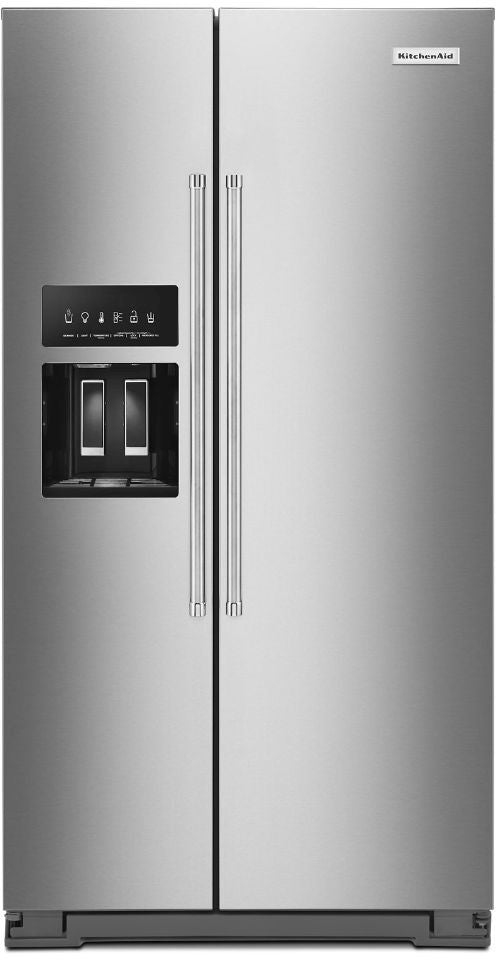 KitchenAid® 24.8 Cu. Ft. Stainless Steel with PrintShield Finish Side-by-Side Refrigerator