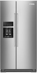 KitchenAid® 24.8 Cu. Ft. Stainless Steel with PrintShield Finish Side-by-Side Refrigerator