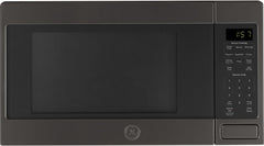 GE® 1.6 Cu. Ft. Black Stainless Steel Countertop Microwave