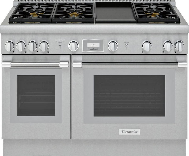 Thermador 48" Pro Harmony Home Connect Freestanding Dual Fuel Range PRD486WDHU