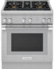 Thermador Pro Harmony Professional 30" 4 Pedestal Star Burner Gas Range PRG304WH