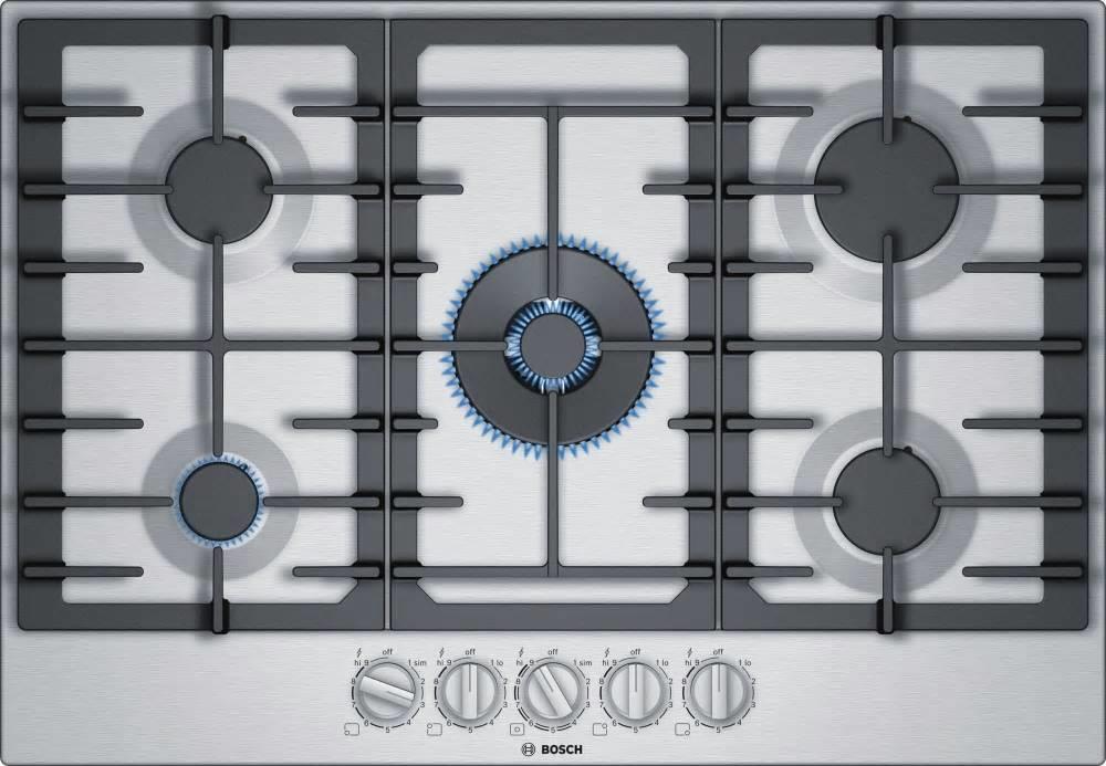Bosch 800 Series NGM8057UC  30" 5-Burner Gas Cooktop Perfect Full Warranty