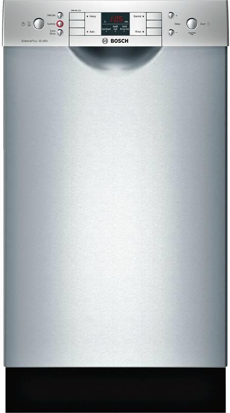 Bosch 300 18" 46 dBA InfoLight AquaStop Plus Built-In-Dishwasher SPE53U55UC - Alabama Appliance