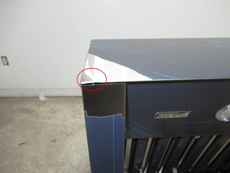 Trade-Wind S7200CD Series 36" Halogen 1200 CFM SS Wall Mount Hood S723612CD