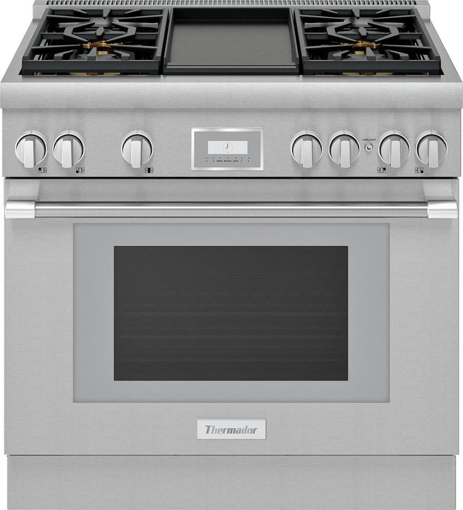 Thermador 36" Freestanding Pro Harmony Professional Series Gas Range PRG364WDH