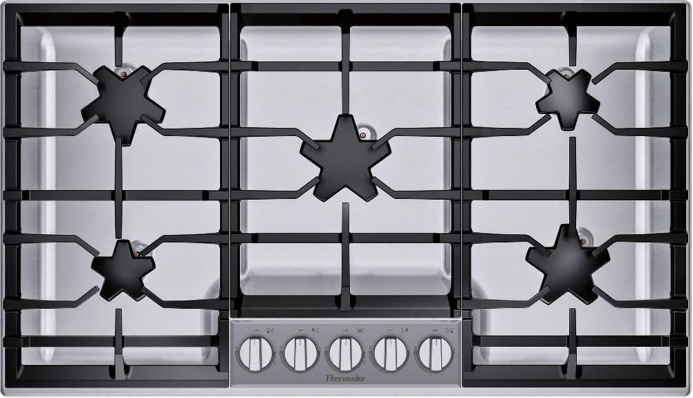 Thermador 36" Masterpiece Series Stainless 5 Sealed Burner Cooktop SGSX365TS