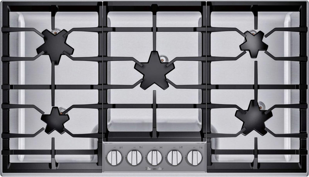 Thermador 36" Masterpiece Series 5 Star Burner's Stainless Cooktop SGSP365TS