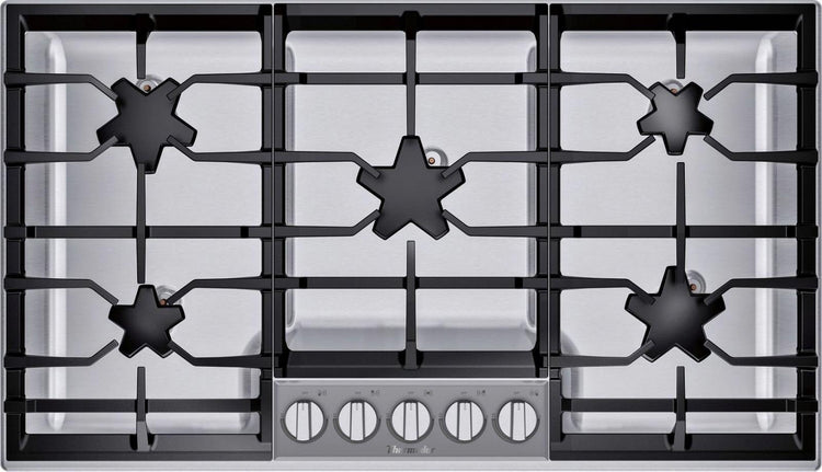 Thermador 36" Patented 5 Star Burner's QuickClean Stainless Cooktop SGSP365TS