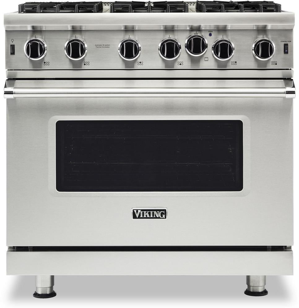 Viking 5 Series VGIC53626BSS 36" Freestanding Professional Gas Range 2019 Model