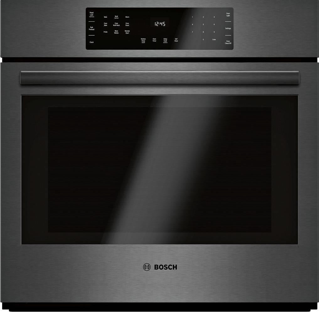 Bosch 800 Series HBL8443UC 30" Black Stainless S. Single Electric Wall Oven Pics