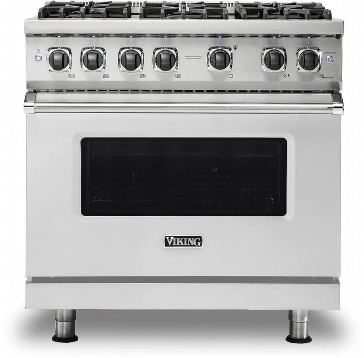 Viking 5 Series 36" ProFlow Stainless Steel 2021 Pro-Style Gas Range VGR5366BSS
