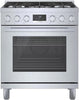Bosch 800 Series HDS8055U 30" Freestanding Dual Fuel Range Stainless Steel IMGS
