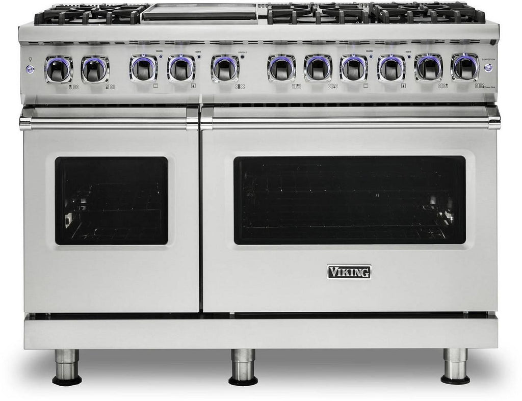 Viking 7 Series 48" 6 Burner Stainless Freestanding Dual Fuel Range VDR74826GSS
