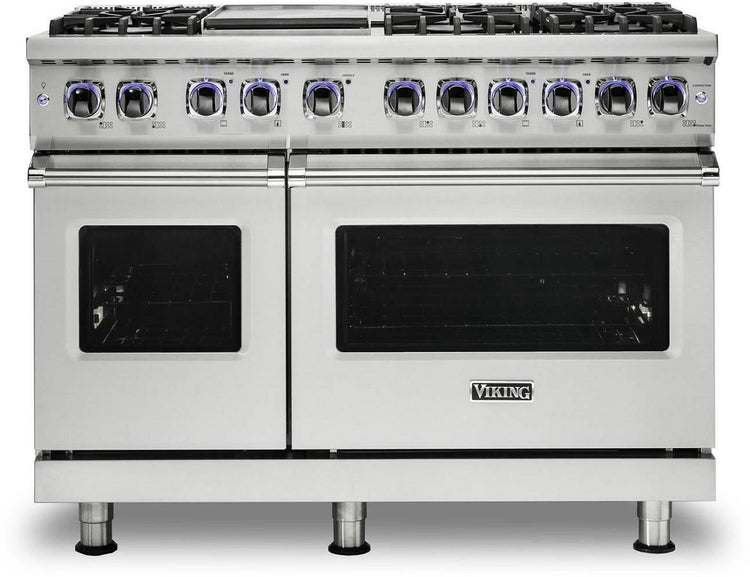 Viking 7 Series 48" 6 Burner Stainless Freestanding Dual Fuel Range VDR74826GSS