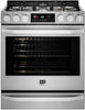 LG Studio 30" Stainless 5 Sealed Burners Slide-In Gas Smart Range LSSG3017ST