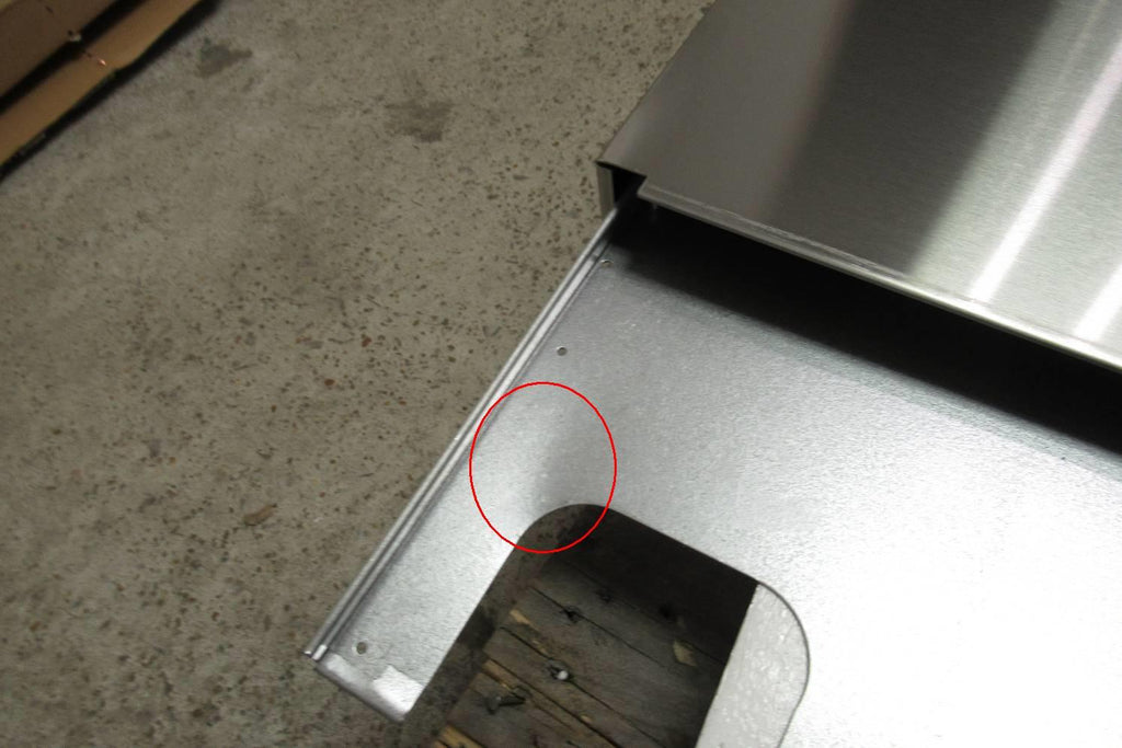 Viking 24 Inch High Shelf for 36 Inch Range/Rangetops HS24536SS