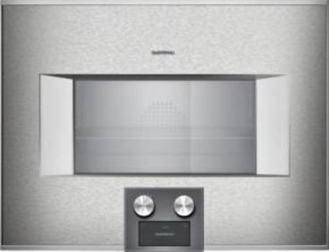 Gaggenau 400 Series 24 Inch Single Combi-Steam Smart Electric Wall Oven BS475612