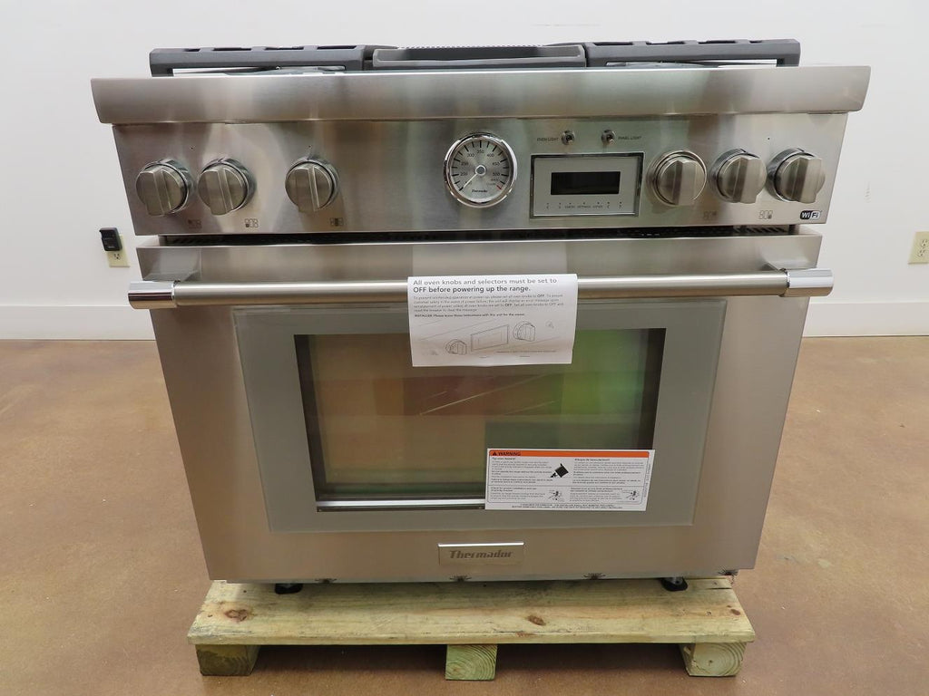 NIB Thermador Pro Grand Professional Series PRG364WDG 36" Freestanding Gas Range