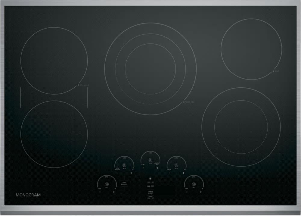 Monogram ZEU30RSJSS 30 Inch Electric Cooktop with 5 Elements