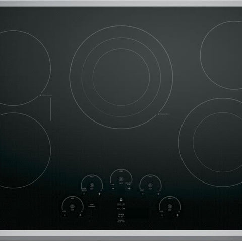 Monogram ZEU30RSJSS 30 Inch Electric Cooktop with 5 Elements