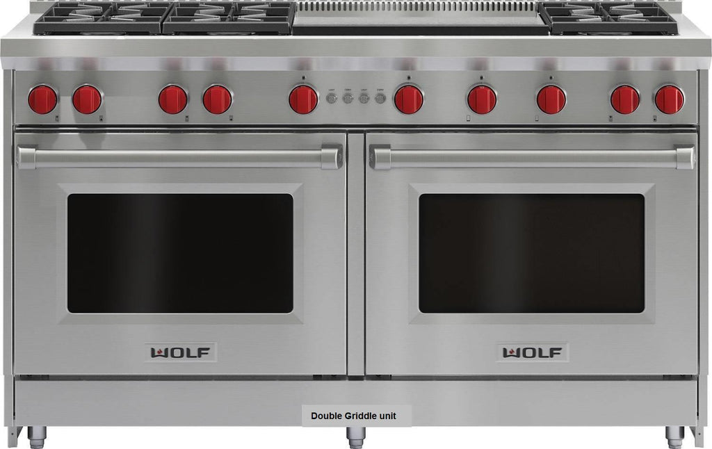 NIB Wolf GR606DGLP 60" 4.4 cu.ft 6 Sealed Burners Pro-Style Gas Range