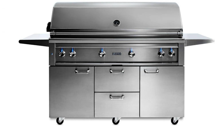 Lynx Professional Grill Series L54TRFNG 54" Freestanding Grill Stainless Steel