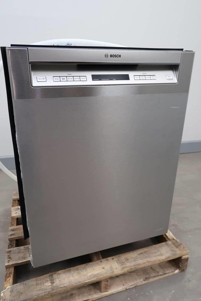 Bosch 300 Series 24" SS 44 dbA Infolight Full Console Dishwasher SHEM63W55N