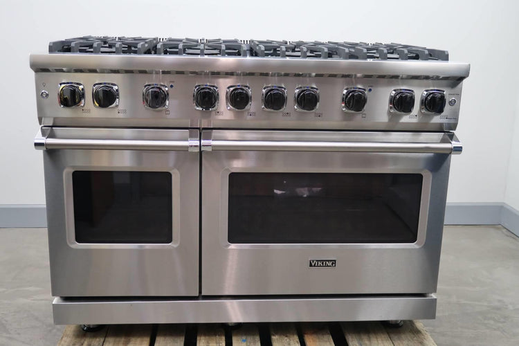 Viking '20 48" Stainless 8 VSH Burners 6 Cu.Ft. Natural Gas Range VGR5488BSS