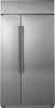 Cafe CSB48WP2NS1 48" Stainless Steel BuiltIn Side by Side Smart Refrigerator