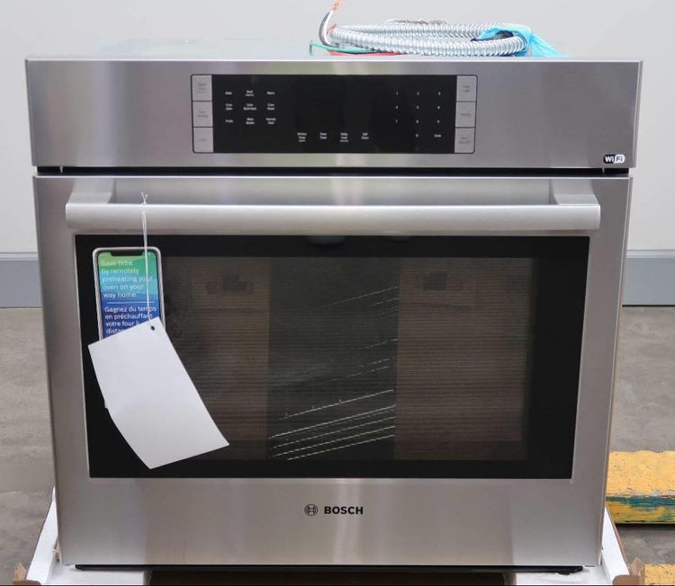 Bosch 800 Series 30" European Convect Single Wifi Electric Wall Oven HBL8453UC