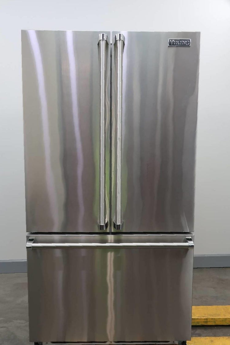 Viking 3 Series '15 36" Stainelss 22.1 Cu.Ft French Door Refrigerator *RVRF336SS - Alabama Appliance