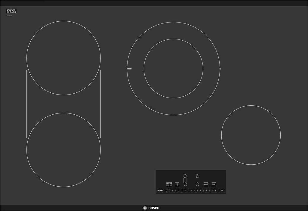 Bosch 800 Series NET8069UC 30 Inch Electric Cooktop with 4 Elements Pics