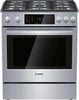 Bosch 800 Series HDI8056U 30" Slide-In Dual Fuel Stainless S Range Full Warranty