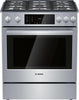 Bosch 800 Series HDI8056U 30" Slide-In Dual Fuel Stainless Steel Range Pictures