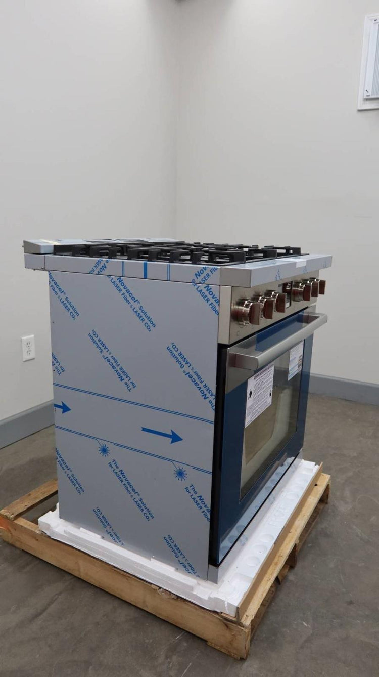 Bosch 800 Series 30 Inch SS 3.9 Cu. Ft Freestanding Dual Fuel Range HDS8055U