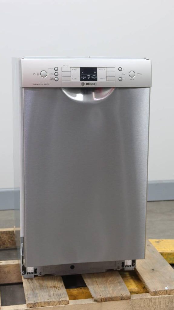 Bosch 300 18" 46 dBA InfoLight AquaStop Plus Built-In-Dishwasher SPE53U55UC - Alabama Appliance