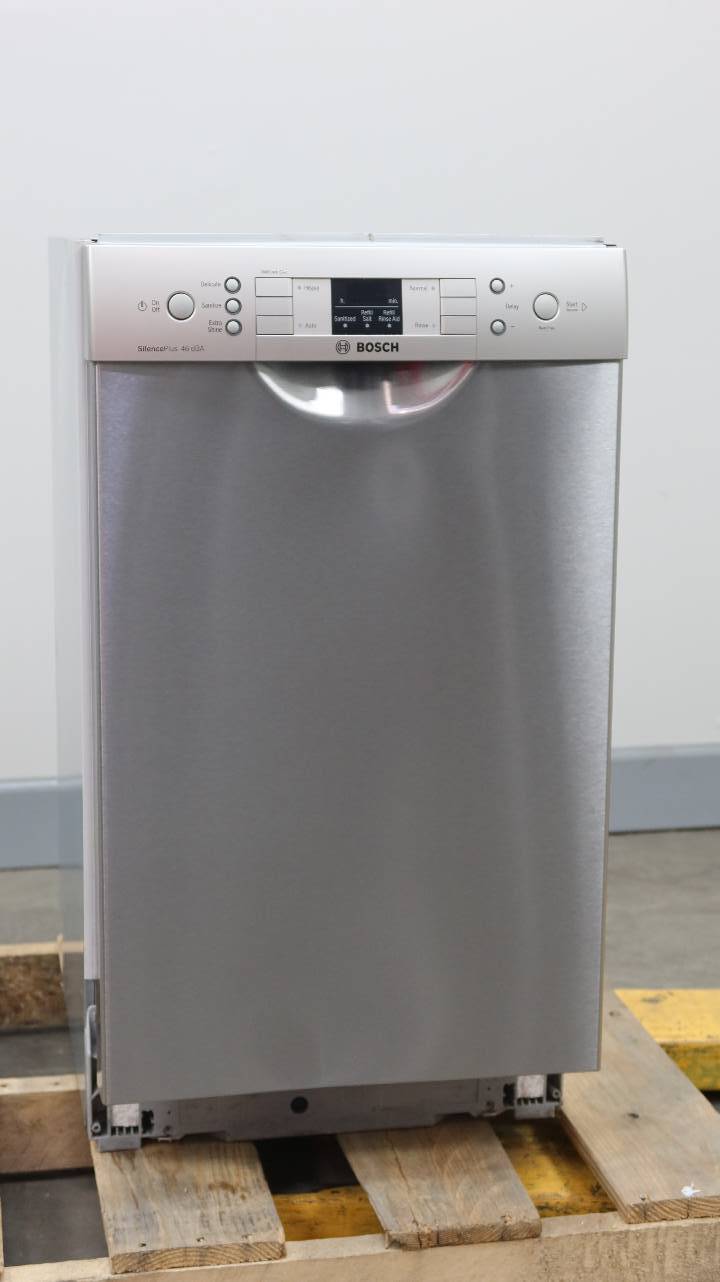 Bosch 300 18" 46 dBA InfoLight AquaStop Plus Built-In-Dishwasher SPE53U55UC - Alabama Appliance