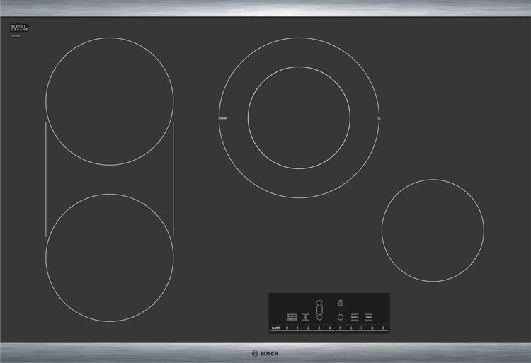 Bosch 30 Inch smoothtop 4 Elements Electric 800 Series Cooktop NET8069SUC