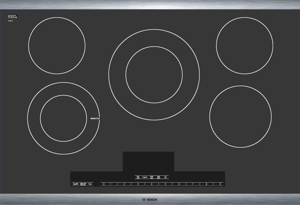 Bosch 30" 5 Element Ceramic Surface Electric Benchmark Series Cooktop NETP069SUC