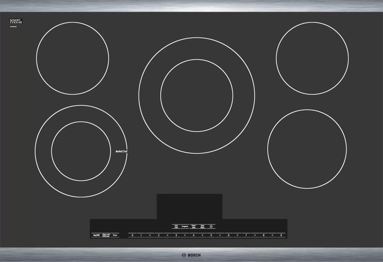 Bosch 30" Benchmark Series 5 Element Ceramic Surface Electric Cooktop NETP069SUC