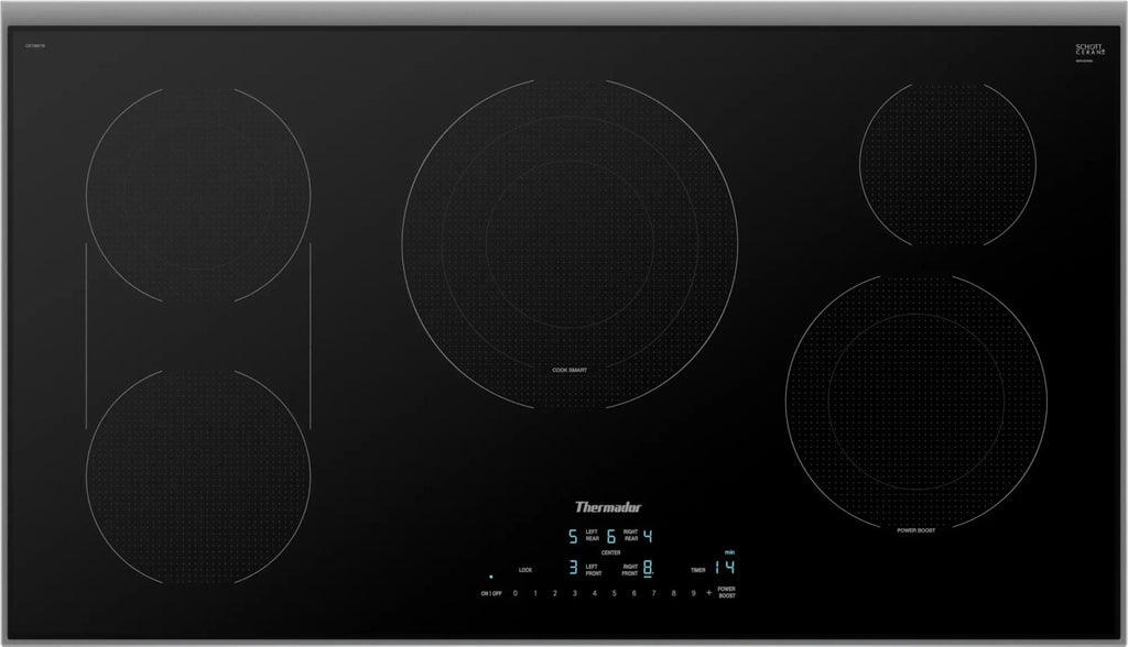Thermador 36" Masterpiece Series 5 Elements Electric BLK Cooktop CET366YB
