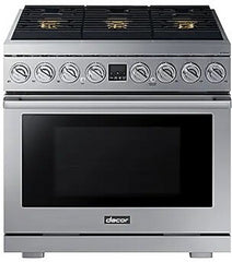 Dacor® 36" Silver Stainless Pro Style Natural Gas Range