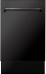 Zline Tallac Series 18" Black Stainless Steel Built In Dishwasher