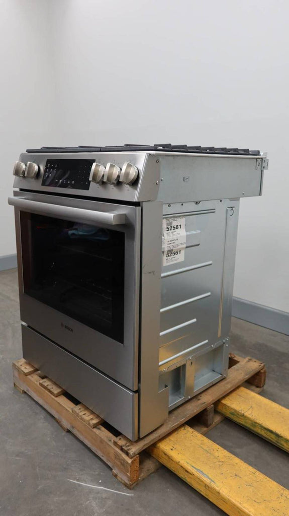 Bosch 800 Series 30" 5 Sealed Burners 9 Mode Slide-In SS Gas Range HGI8056UC