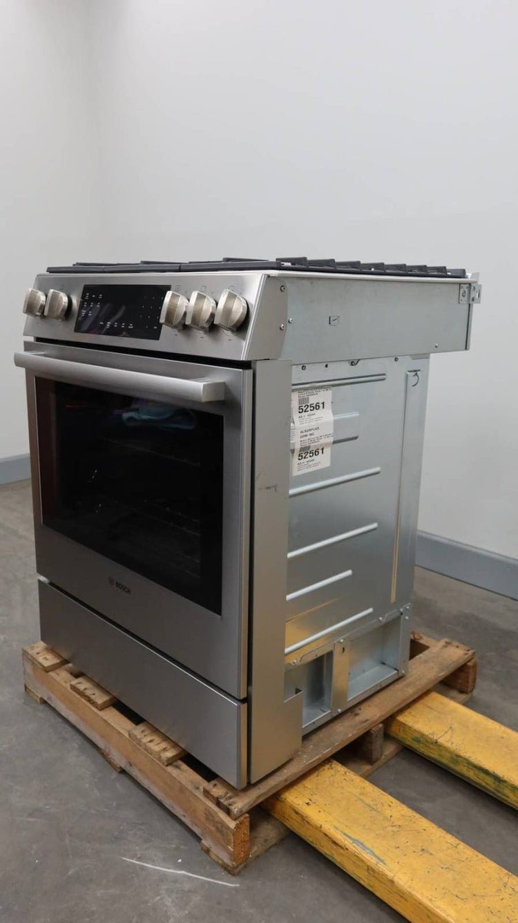 Bosch 800 Series 30" 5 Sealed Burners 9 Mode Slide-In SS Gas Range HGI8056UC