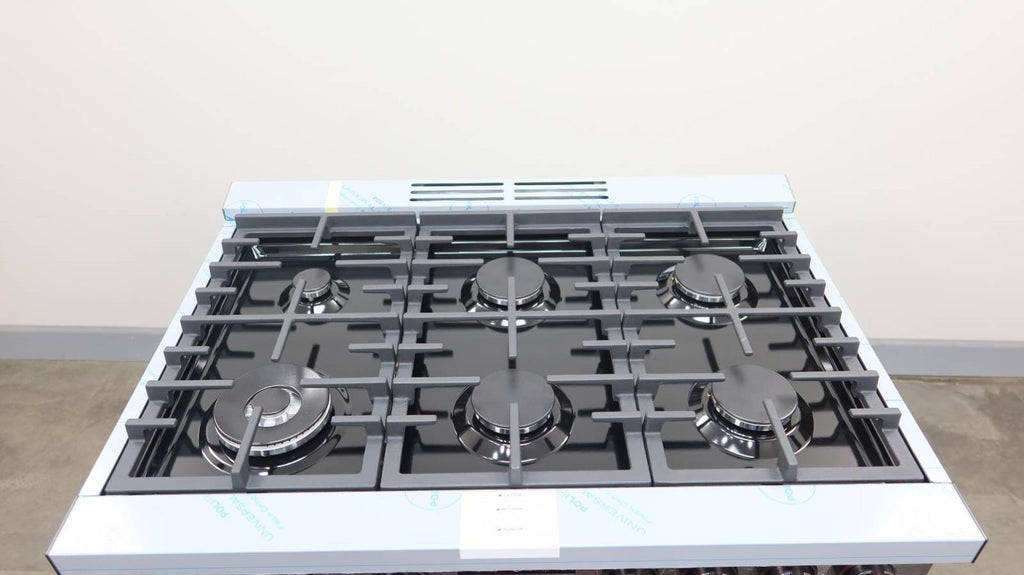 Bosch 36" 800 Series 6 Sealed Burner Black Stainless Duel Fuel Range HDS8645U